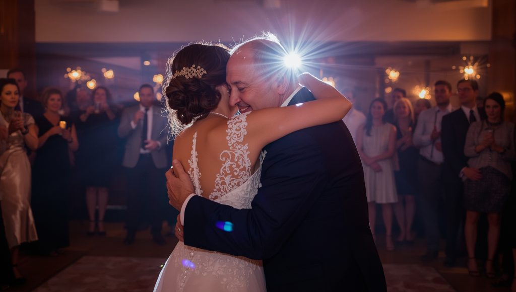 groom and father clinking glasses at modern bar spend weddings reception